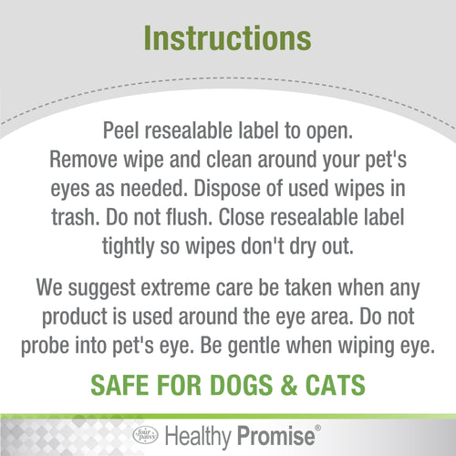 Four Paws® Healthy Promise™ Cat & Dog Eye Wipes