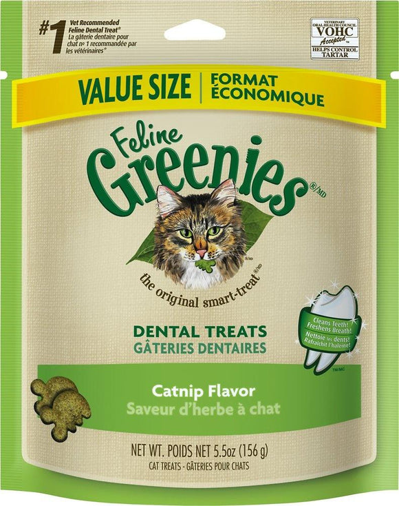 Greenies Feline Dental Catnip Flavor Cat Treats