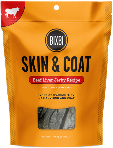 Bixbi Skin & Coat Beef Liver Jerky Dog Treats