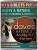 Dave's Naturally Healthy Turkey and Giblets Pate Dinner Canned Cat Food