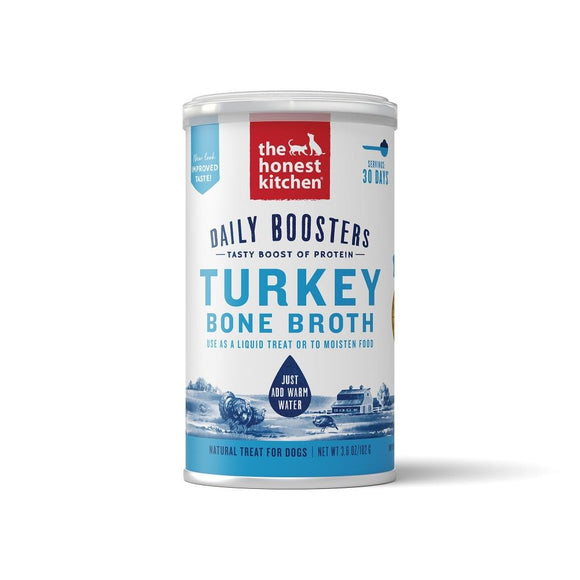 The Honest Kitchen Daily Boosters Turkey Bone Broth for Dogs and Cats