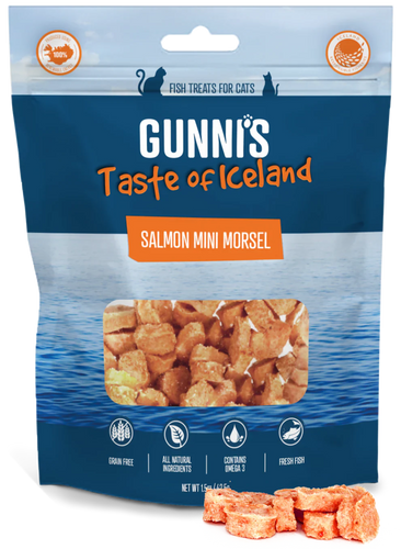 Gunni's Salmon Mini Morsels Cat Treats (1.5 oz)