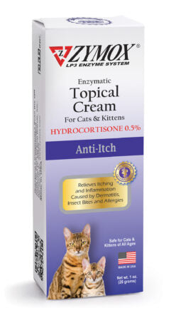 ZYMOX Enzymatic Topical Cream with 0.5% Hydrocortisone for Cats & Kittens