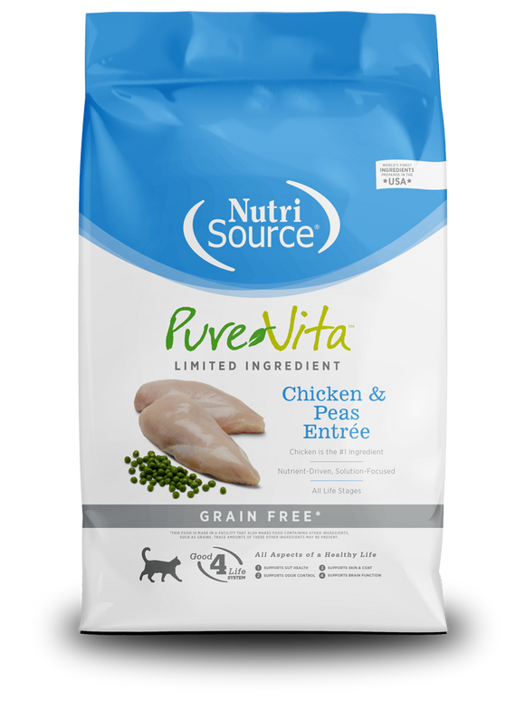 NutriSource® PureVita™ Grain Free Chicken & Peas Entrée Limited Ingredient Cat Food