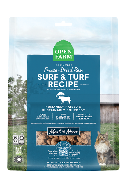 Open Farm Surf & Turf Freeze Dried Raw Cat Food