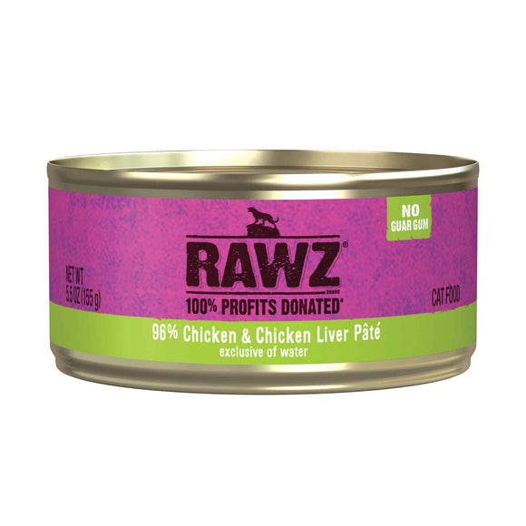 Rawz 96% Chicken & Chicken Liver Pate Cat Food