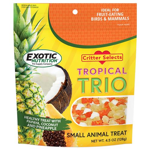 Exotic Nutrition Critter Selects Tropical Trio