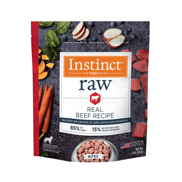 Nature's Variety Instinct Raw Frozen Beef Bites Dog Food