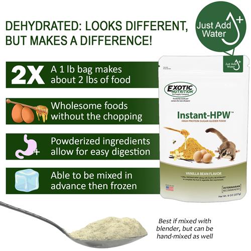 Exotic Nutrition Instant-HPW Original Vanilla Bean