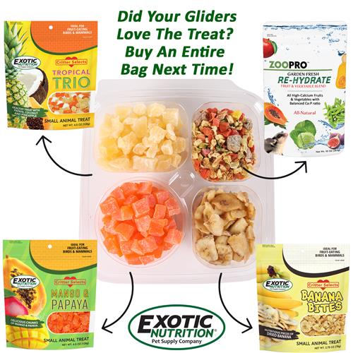 Exotic Nutrition Sugar Glider Treat Variety Pack