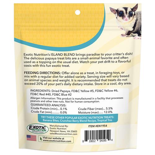 Exotic Nutrition's Critter Selects Tropical Island Blend