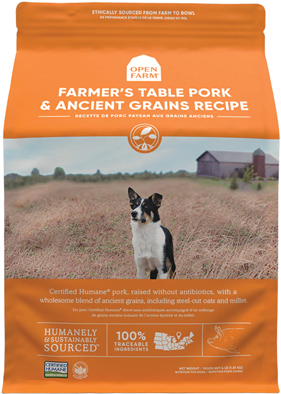 Open Farm Farmer's Table Pork & Ancient Grains Dry Dog Food