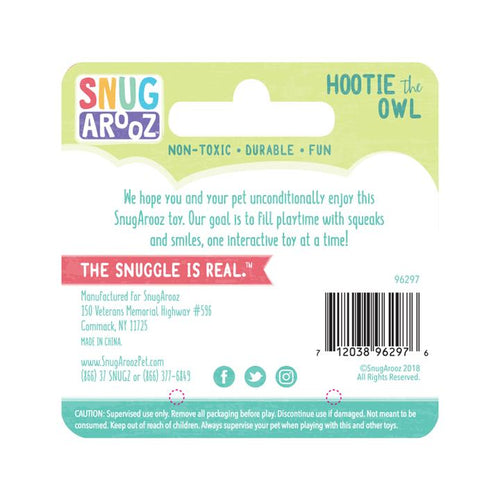 Snugarooz Hootie the Owl Dog Toy