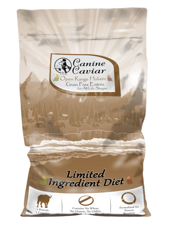 Canine Caviar Open Range Grain Free Limited Ingredient Alkaline Holistic Dog Food