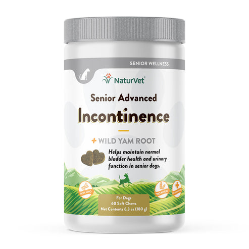NaturVet Senior Advanced Incontinence Soft Chews for Dogs