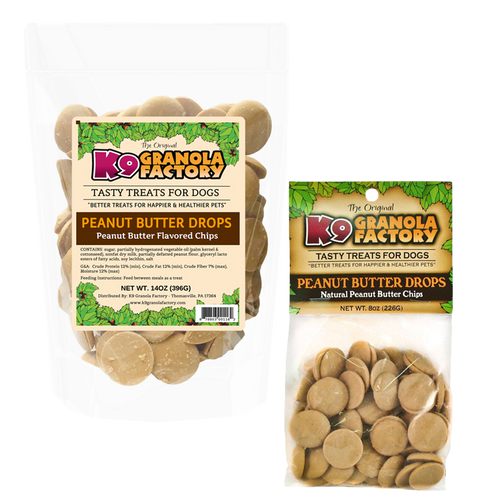 K9 Granola Factory Yogurt Drops Dog Treats, Peanut Butter