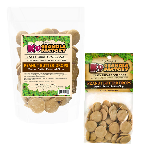 K9 Granola Factory Yogurt Drops Dog Treats, Peanut Butter