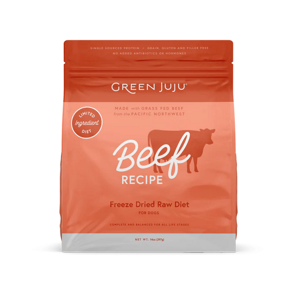 Green Juju Freeze Dried Raw Beef for Dogs