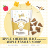 The Lazy Dog Apple Cheddar Slice Swirled w/Maple Vanilla Scoop Dog Treats