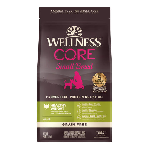 Wellness CORE Grain Free Small Breed Healthy Weight Turkey Recipe Dog Food