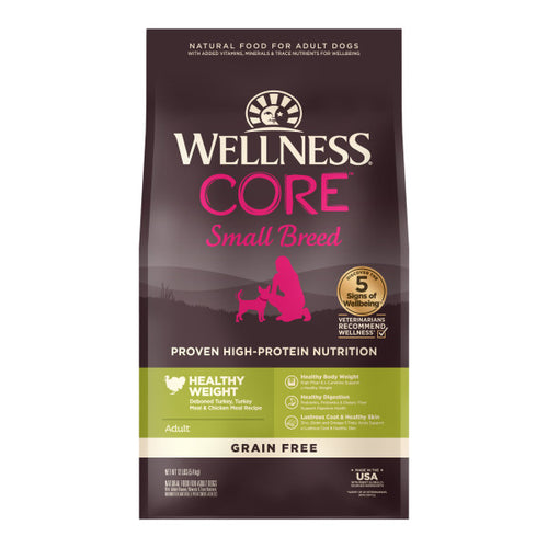 Wellness CORE Grain Free Small Breed Healthy Weight Turkey Recipe Dog Food