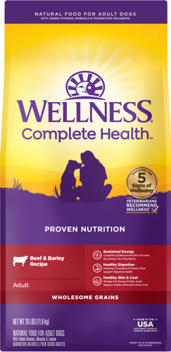 Wellness Complete Health Grained Beef & Barley Recipe Adult Dry Dog Food