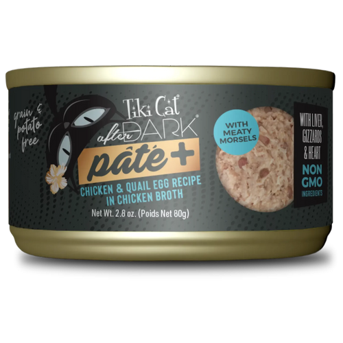 Tiki Cat™ After Dark® Pâté Chicken & Quail Egg Recipe in Chicken Broth