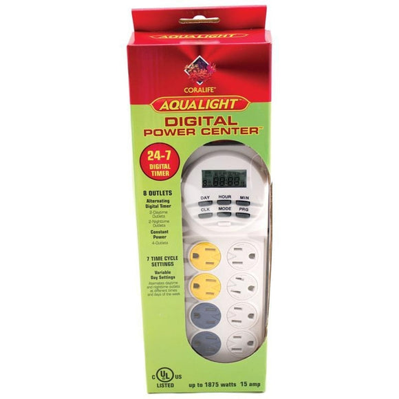 CORALIFE AQUALIGHT POWER CENTER 24-HR DIGITAL TIMER